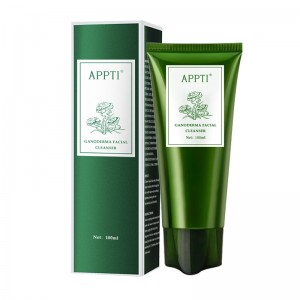 Privát címke anti akne aloe vera arc mosás arc tisztító ganoderma essence fash mosás
